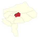 Location of yazd city